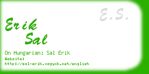 erik sal business card